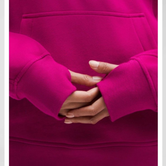 NWT! Lululemon Scuba Oversized Funnel-Neck Half Zip Long Ripened Raspberry - Picture 4 of 6